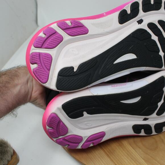 Asics Shoes Womens 9.5 Gel Kayano 30 Running Sneakers Black Pink Gym Athleisure - Picture 8 of 11